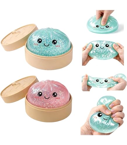 Amazon | TTFP スクイーズ 肉まん グリッターまんじゅう ストレス解消